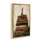 Stupell Industries Christmas Elf Bookstack Floating Frame, design by Petal Prints Design